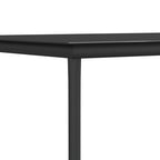 5-tlg. Garten-Essgruppe mit Kissen Schwarz Poly Rattan & Stahl