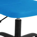 Bürostuhl Höhenverstellbar Blau Netzstoff