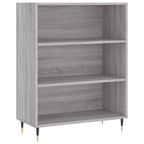 Bücherregal Grau Sonoma 69,5x32,5x90 cm Holzwerkstoff