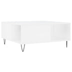 Couchtisch Weiß 80x80x36,5 cm Holzwerkstoff
