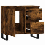 Badschrank Räuchereiche 65x33x60 cm Holzwerkstoff