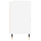 Badschrank Weiß 80x33x60 cm Holzwerkstoff