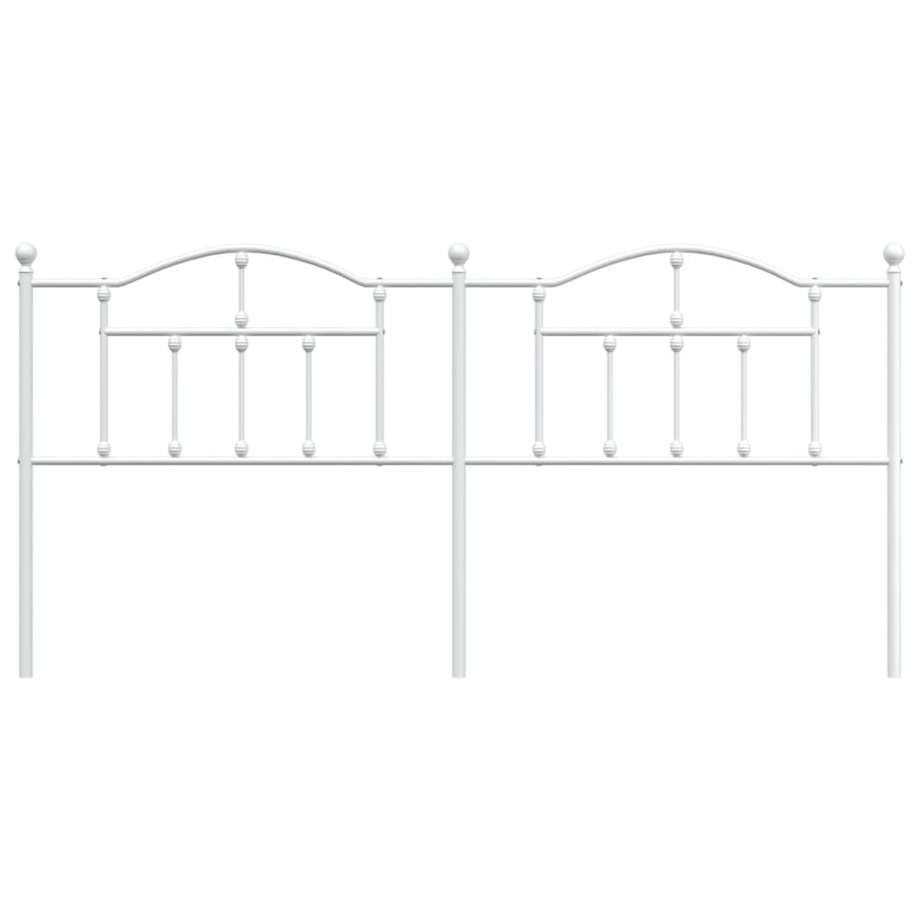 Kopfteil Metall Weiß 200 cm