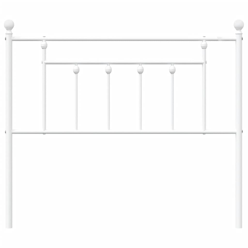 Kopfteil Metall Weiß 100 cm