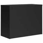 Aktenschrank Schwarz 90x40x70 cm Stahl