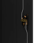 Aktenschrank Schwarz 90x40x70 cm Stahl