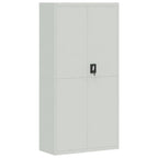 Aktenschrank Hellgrau 90x40x180 cm Stahl