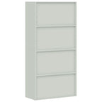 Aktenschrank Hellgrau 90x40x180 cm Stahl
