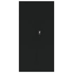 Aktenschrank Schwarz 90x40x180 cm Stahl