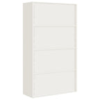 Aktenschrank Weiß 105x40x180 cm Stahl