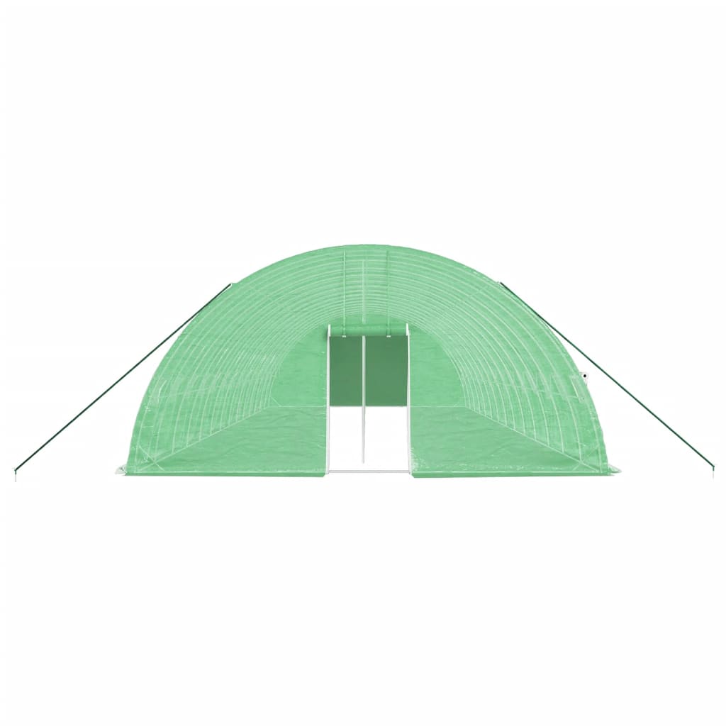 Gewächshaus mit Stahlrahmen Grün 84 m² 14x6x2,85 m