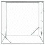 Outdoor-Hundezwinger Silbern 2x2x2 m Verzinkter Stahl