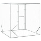 Outdoor-Hundezwinger Silbern 2x2x2 m Verzinkter Stahl