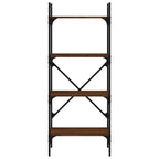 Bücherregal 4 Fächer Braun Eiche 56x31,5x138,5 cm Holzwerkstoff
