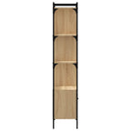 Bücherregal mit Tür Sonoma-Eiche 44,5x30x154,5 cm Holzwerkstoff
