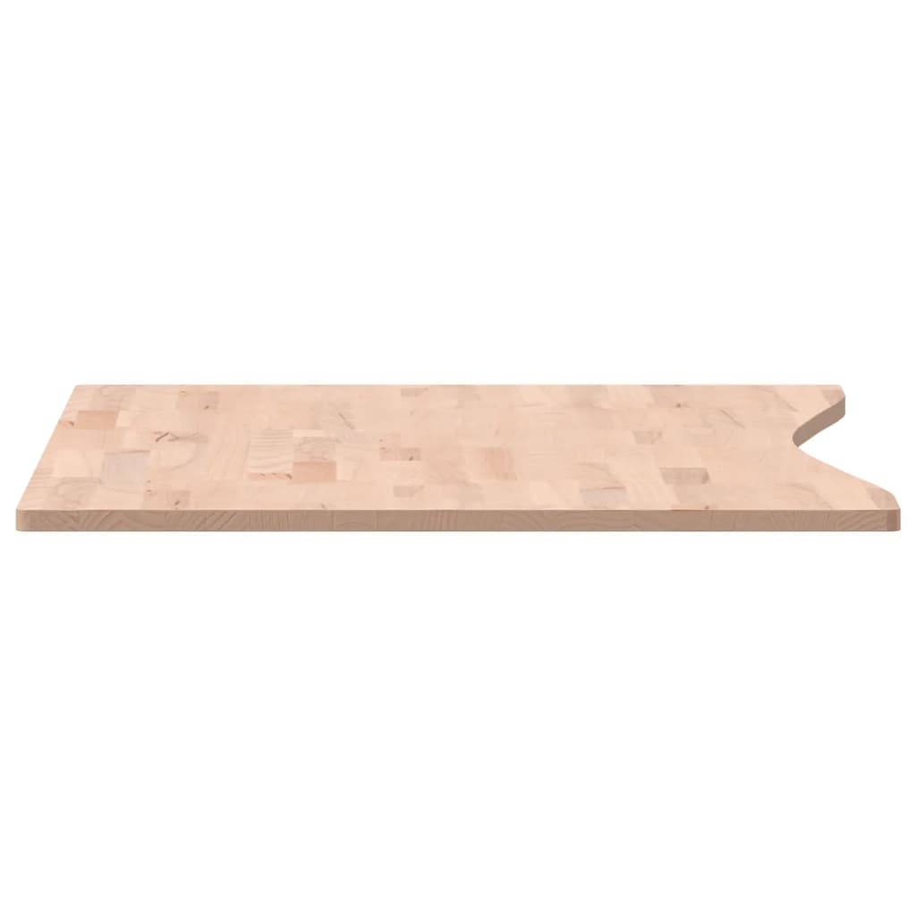 Schreibtischplatte 100x(55-60)x1,5 cm Massivholz Buche