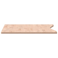 Schreibtischplatte 100x(55-60)x1,5 cm Massivholz Buche