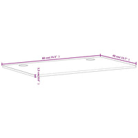 Schreibtischplatte 80x40x1,5 cm Massivholz Buche