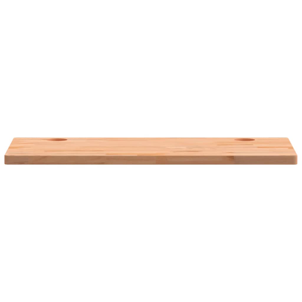 Schreibtischplatte 80x40x2,5 cm Massivholz Buche