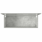 Badschrank mit Spiegel Betongrau Holzwerkstoff