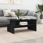 Couchtisch Schwarz 90x55x42,5 cm Holzwerkstoff