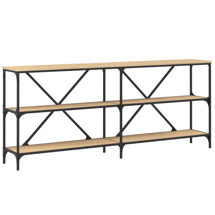 Konsolentisch Sonoma-Eiche 180x30x75 cm Holzwerkstoff und Eisen