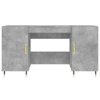 Schreibtisch Betongrau 140x50x75 cm Holzwerkstoff