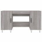 Schreibtisch Grau Sonoma 140x50x75 cm Holzwerkstoff
