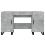 Schreibtisch Betongrau 140x50x75 cm Holzwerkstoff