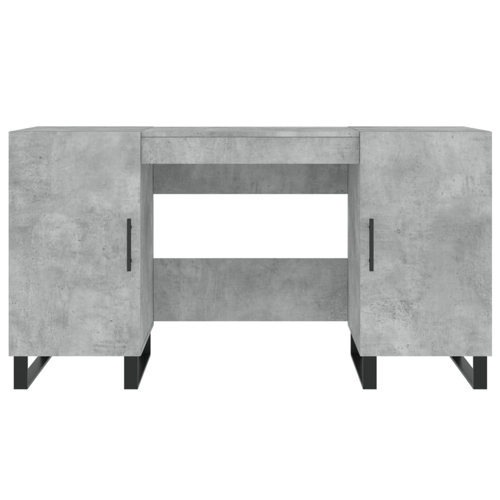 Schreibtisch Betongrau 140x50x75 cm Holzwerkstoff