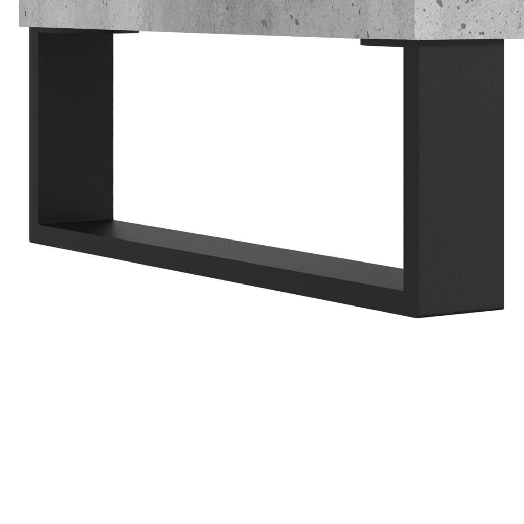 Schreibtisch Betongrau 140x50x75 cm Holzwerkstoff
