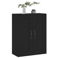 Wandschrank Schwarz 69,5x34x90 cm Holzwerkstoff