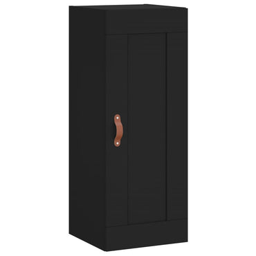 Wandschrank Schwarz 34,5x34x90 cm Holzwerkstoff