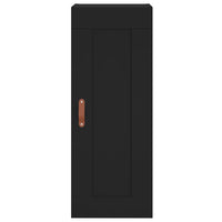 Wandschrank Schwarz 34,5x34x90 cm Holzwerkstoff