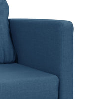 Bodensofa mit Schlaffunktion Blau 112x174x55 cm Stoff