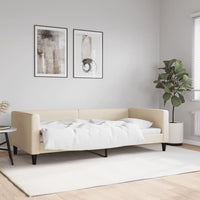 Tagesbett Creme 90x200 cm Stoff