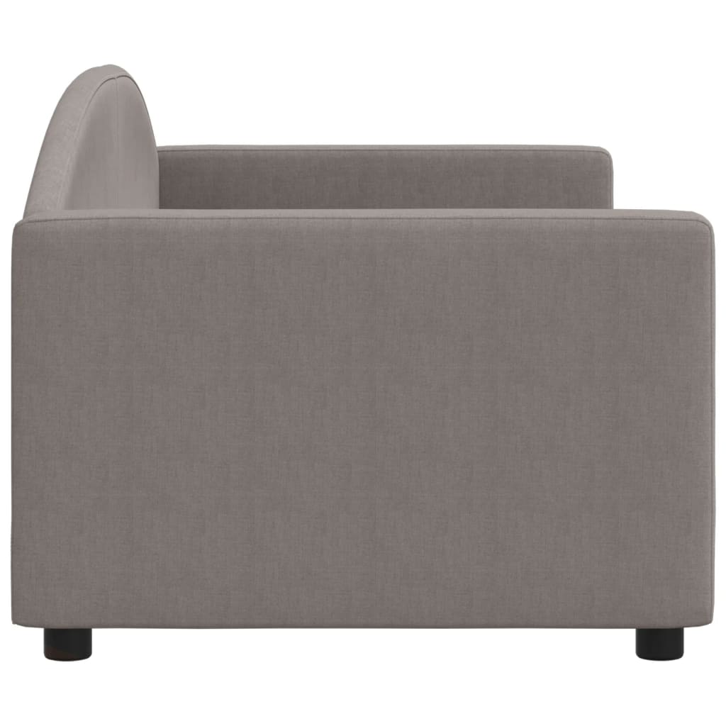 Tagesbett Taupe 80x200 cm Stoff