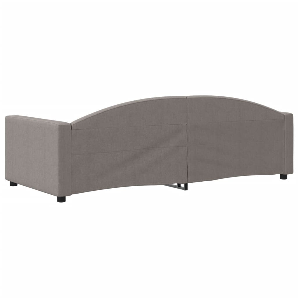 Tagesbett Taupe 90x200 cm Stoff