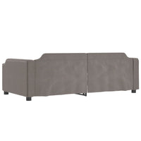 Tagesbett Taupe 90x200 cm Stoff