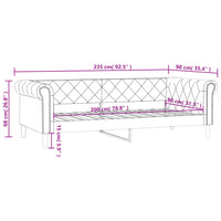 Tagesbett Creme 80x200 cm Kunstleder