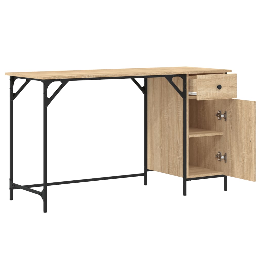 Computertisch Sonoma-Eiche 131x48x75 cm Holzwerkstoff