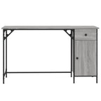 Computertisch Grau Sonoma 131x48x75 cm Holzwerkstoff