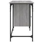 Computertisch Grau Sonoma 131x48x75 cm Holzwerkstoff