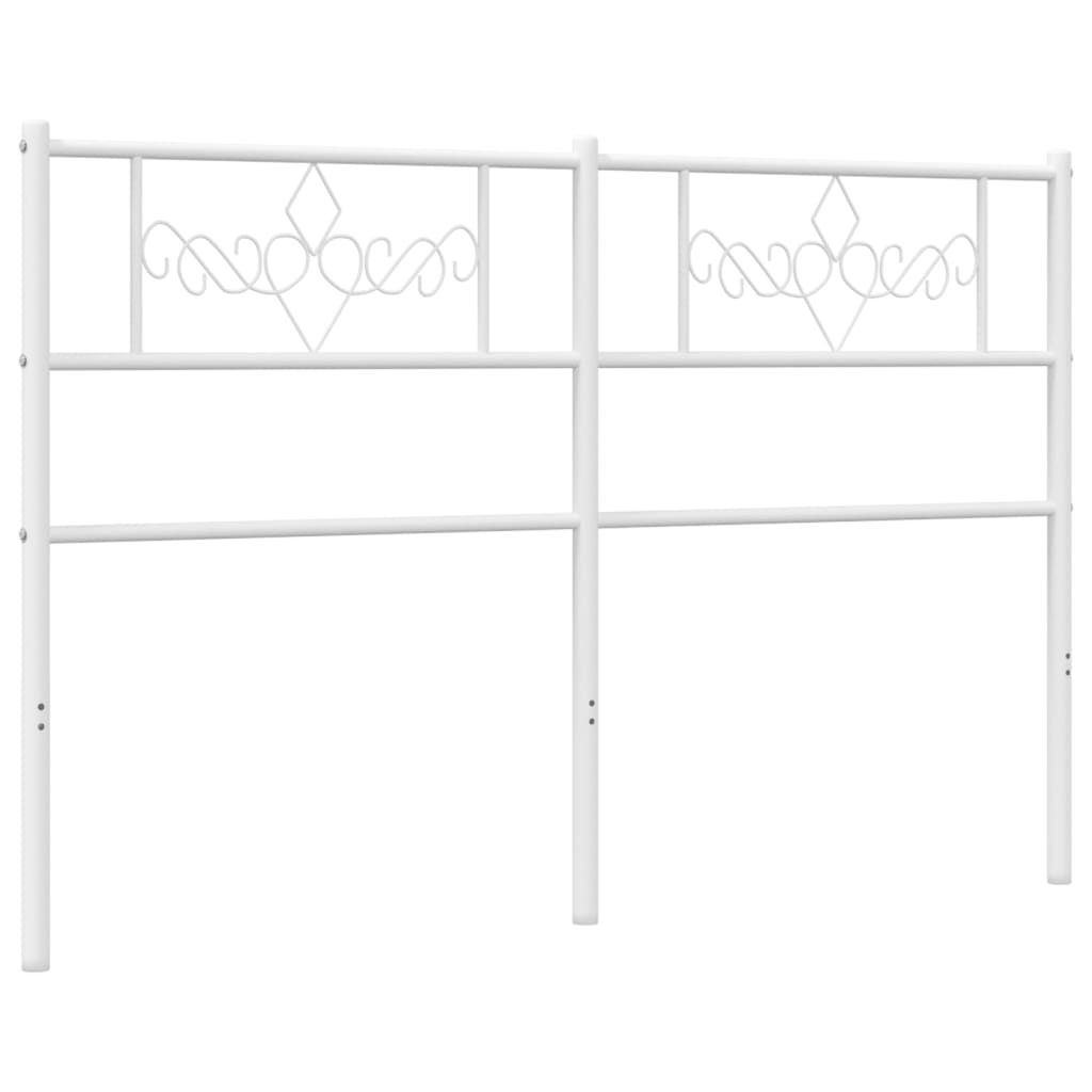 Kopfteil Metall Weiß 120 cm