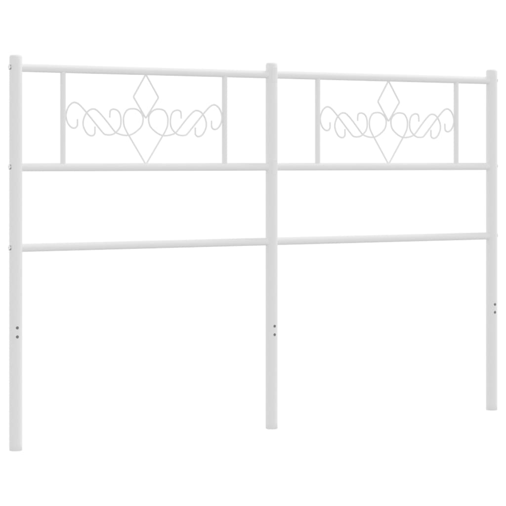 Kopfteil Metall Weiß 120 cm