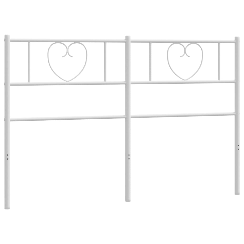 Kopfteil Metall Weiß 150 cm