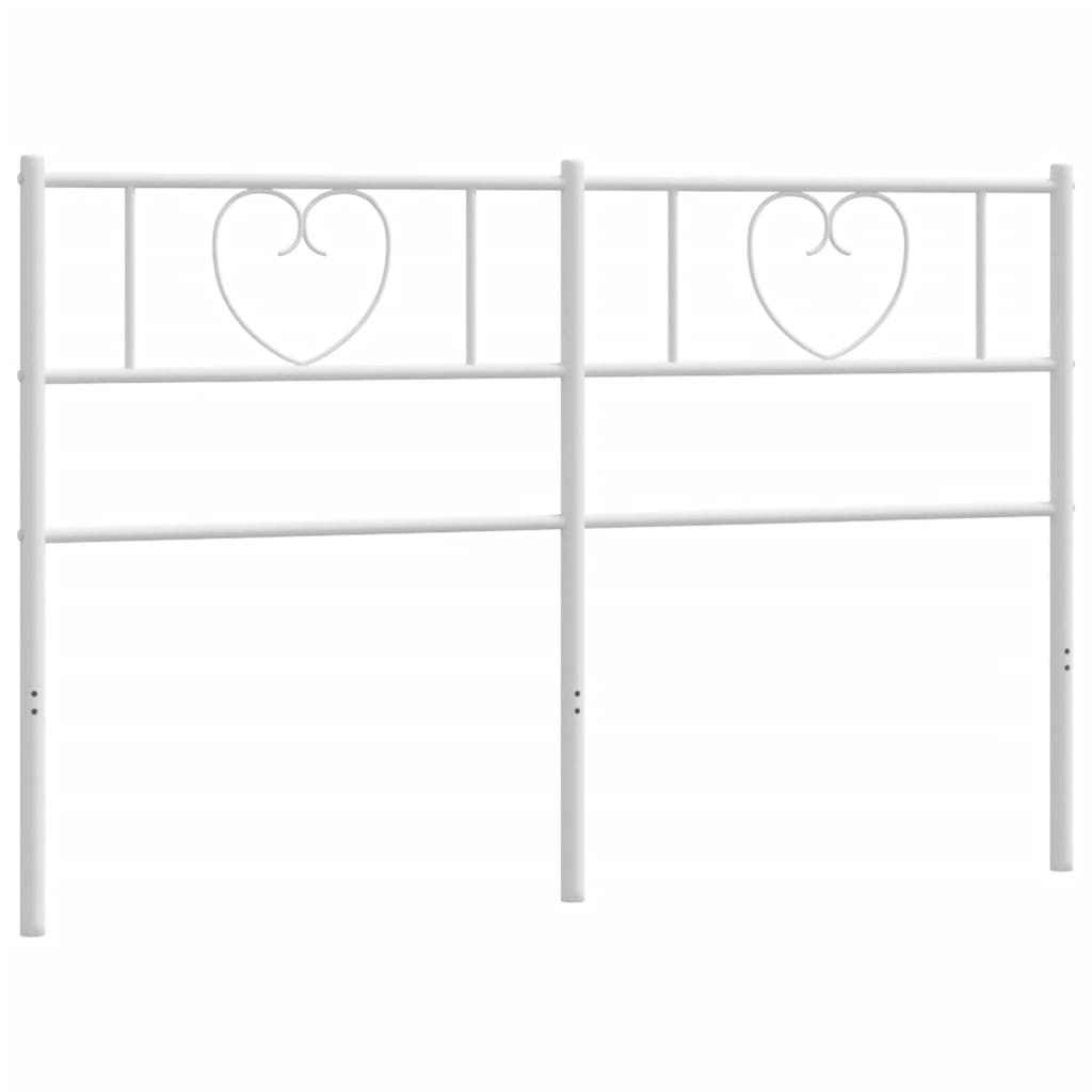 Kopfteil Metall Weiß 160 cm