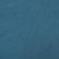 Sessel mit Hocker Blau 60 cm Samt