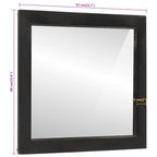 Badspiegel 55x1x60 cm Glas und Massivholz Mango