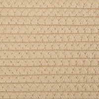 Aufbewahrungskorb Beige und Weiß Ø40x25 cm Baumwolle